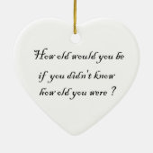 Hoe oud zou je zijn? - ornament van het hart? (Achterkant)