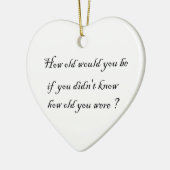 Hoe oud zou je zijn? - ornament van het hart? (Links)