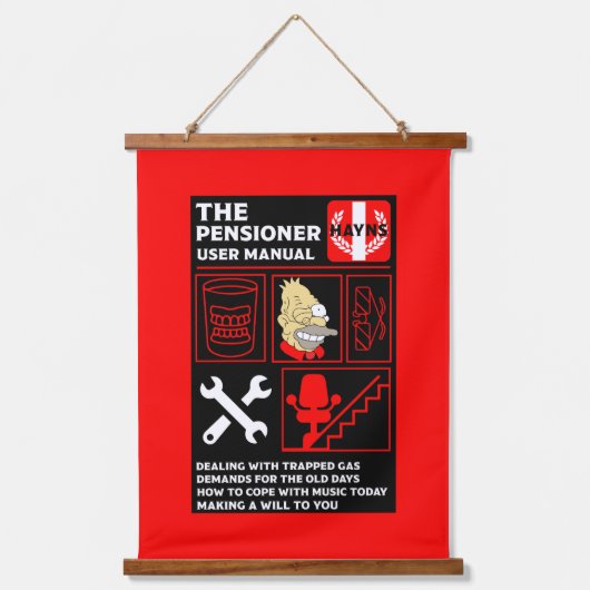 Hoe oude mensen te begrijpen hangend wandkleed (Voorkant)