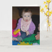 Hoe Oude Verjaardag Kaart (Gele Bloem)