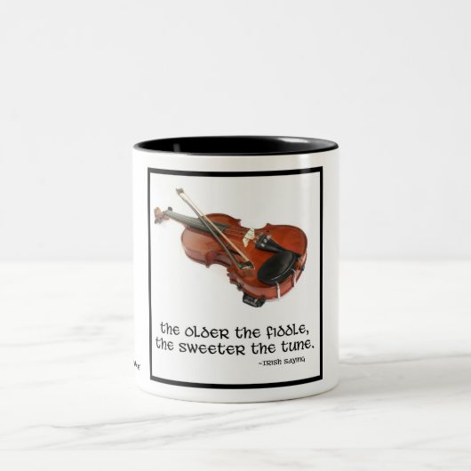 Hoe ouder de raadsel... tweekleurige koffiemok (Center)