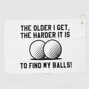 Hoe ouder ik de harder krijg, het is om mijn balle golfhanddoek