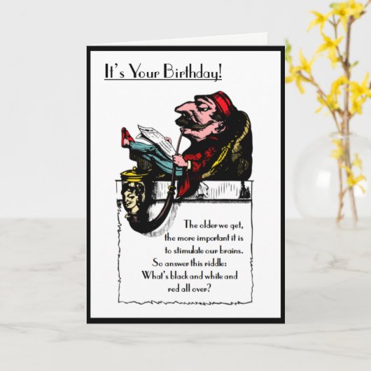 Hoe ouder we worden… kaart (Gele Bloem)