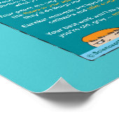 Hoe ouder zijn is als een wetenschapper-blauw zijn poster (Hoek)