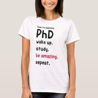 Hoe overleven PhD? T-shirt