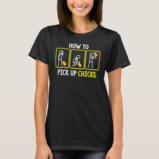 Hoe pakken we kippen op 4 t-shirt (Voorkant)