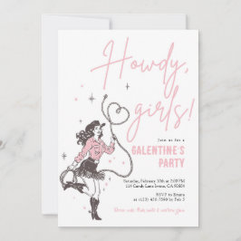 Hoe-Party Galentine Uitnodiging