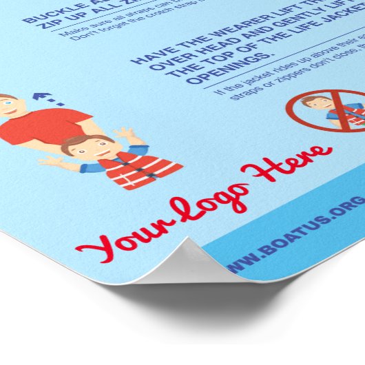 Hoe past u een Poster met een levensjas aan? (Hoek)