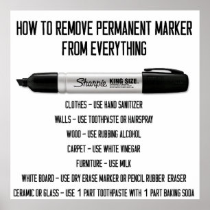 Hoe Permanente Marker van Alles te Verwijderen Poster
