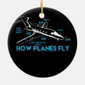 Hoe Plannen Funny Aerospace Engineer vliegen Keramisch Ornament (Achterkant)