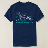 Hoe Plannen Funny Aerospace Engineer vliegen T-shirt (Design voorkant)