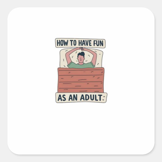 Hoe plezier te hebben als volwassen Sticker (Voorkant)