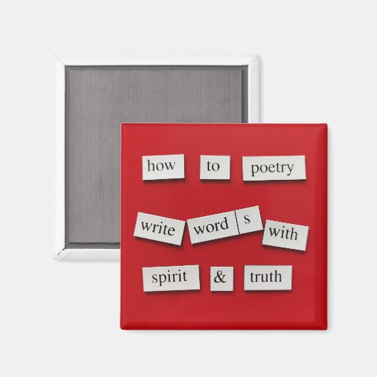 Hoe poëzie magneet (Voorkant / Achterkant)