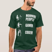 Hoe programmeur Funny Coding Clothing Premium zit T-shirt (Voorkant)