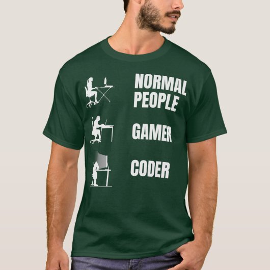 Hoe programmeur Funny Coding Clothing Premium zit T-shirt (Voorkant)