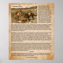 Hoe reddingshonden WWI-soldaten op slagvelden hebb Poster