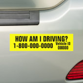 Hoe rijd ik Bumpersticker? Bumpersticker (Op auto)