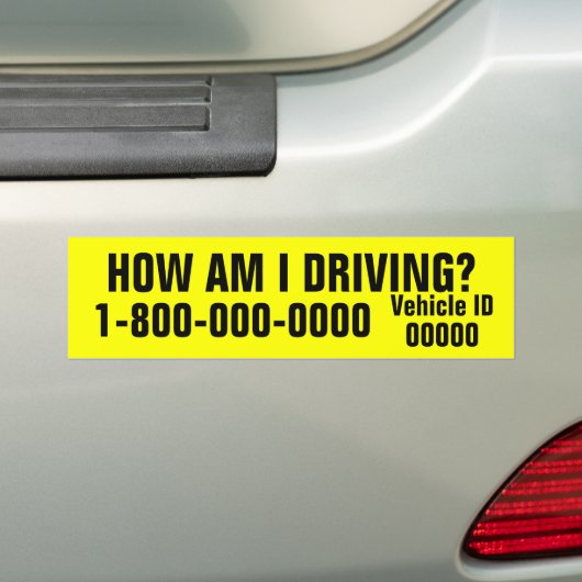 Hoe rijd ik Bumpersticker? Bumpersticker (Op auto)