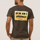 Hoe rijd ik? t-shirt (Achterkant)