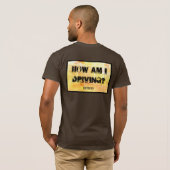 Hoe rijd ik? t-shirt (Achterkant volledig)