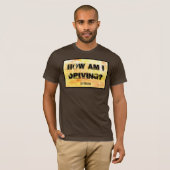 Hoe rijd ik? t-shirt (Voorkant volledig)