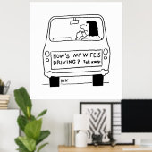 Hoe rijdt mijn vrouw? poster (Thuiskantoor)
