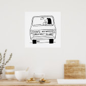Hoe rijdt mijn vrouw? poster (Keuken)
