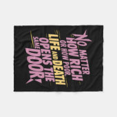 Hoe rijk of hoe arm... Sticker Fleece Deken (Voorkant (Horizontaal))