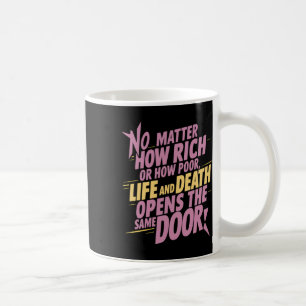 Hoe rijk of hoe arm... Sticker Koffiemok