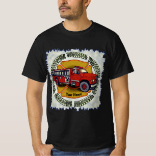 Hoe rol ik Brandweerman Firetruck T-shirt