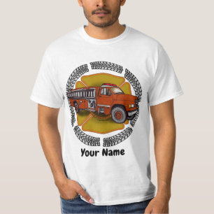 Hoe rol ik Firetruck Brandweerman T-shirt