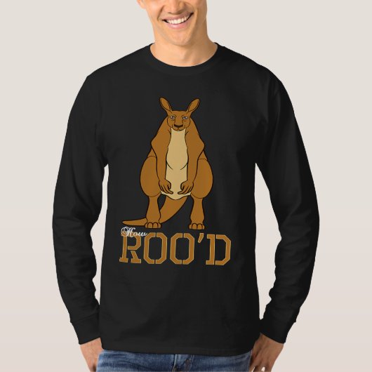 Hoe Roo'd Kangoeroe Dier Australisch T-shirt (Voorkant)