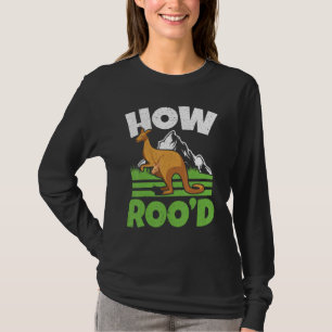 Hoe Roo'd Kangoeroe Fluisteraar Wilde Dieren Austr T-shirt