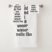 Hoe ruikt onderwater bad handdoek (Insitu)