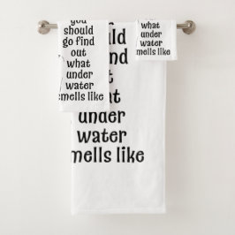 Hoe ruikt onderwater bad handdoek