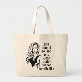 Hoe ruikt onderwater grote tote bag