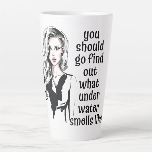 Hoe ruikt onderwater latte mok (Voorkant)