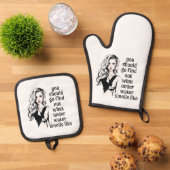 Hoe ruikt onderwater ovenwant & pannenlap set (Top down)