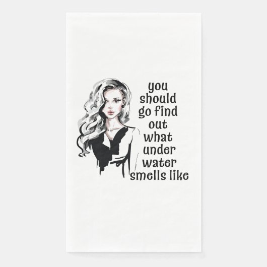 Hoe ruikt onderwater servet (Voorkant)