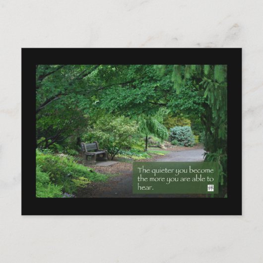 Hoe rustiger je wordt... briefkaart (Voorkant)