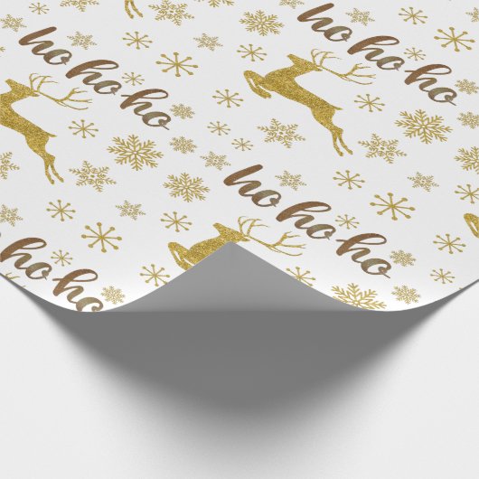 Hoe schattig glanzend glanzend glanzend gouden lux cadeaupapier (Hoek)