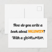 Hoe schrijf je een boek over Halloween? Met een Briefkaart (Voorkant / Achterkant)
