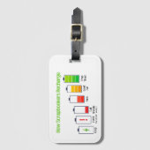 Hoe Scrapbookers opladen Bagagelabel (Voorkant (verticaal))