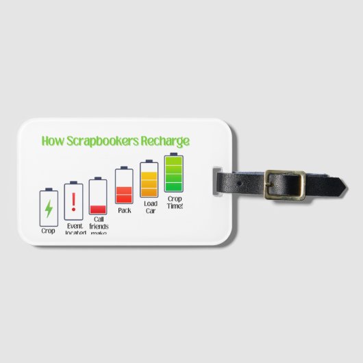 Hoe Scrapbookers opladen Bagagelabel (Voorkant (horizontaal))