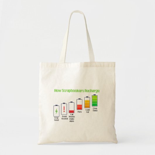 Hoe Scrapbookers opladen Tote Bag (Voorkant)