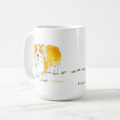 hoe shamrocks worden geboren in de Corgi-Mok Koffiemok (Voorkant links)