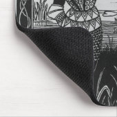 Hoe Sir Bedivere het Sword Excalibur giet Muismat (Hoek)