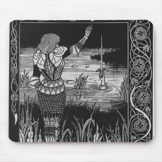 Hoe Sir Bedivere het Sword Excalibur giet Muismat (Voorkant)