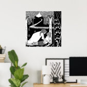 “Hoe Sir Lancelot werd ontdekt” door Aubrey Beards Poster (Thuiskantoor)