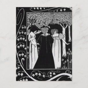 Hoe Sir Launcelot werd gekend door Beardsley Postc Briefkaart